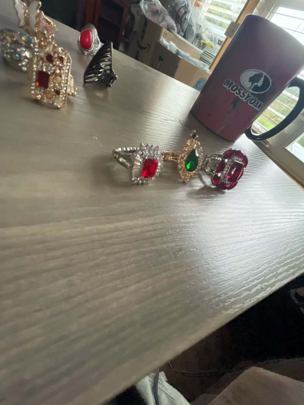 Paparazzi Rhinestone Statement Rings Assorted Lot Of 3 - Picture 2 of 5